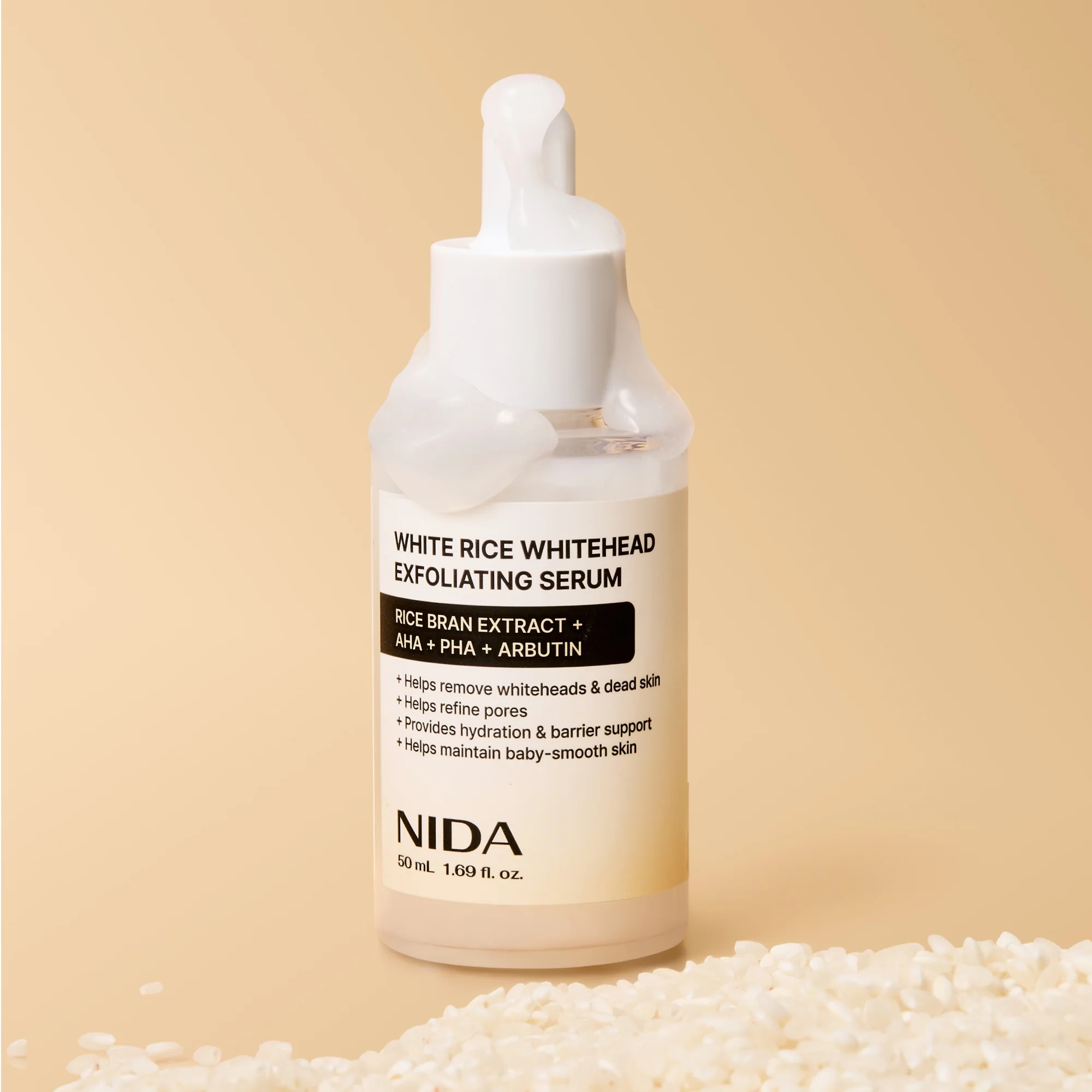 NIDA White Rice Whitehead Exfoliating Serum - Image 12