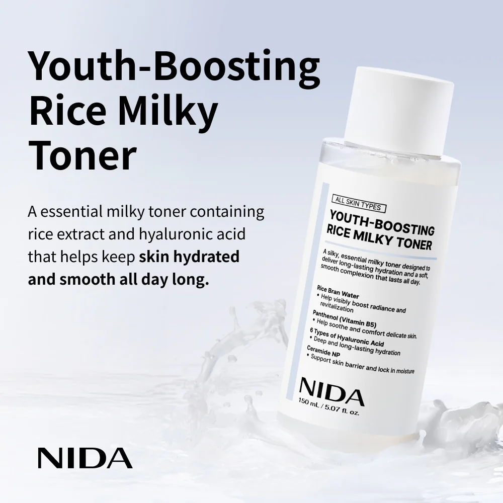 NIDA Youth-Boosting Rice Milky Toner - Image 2