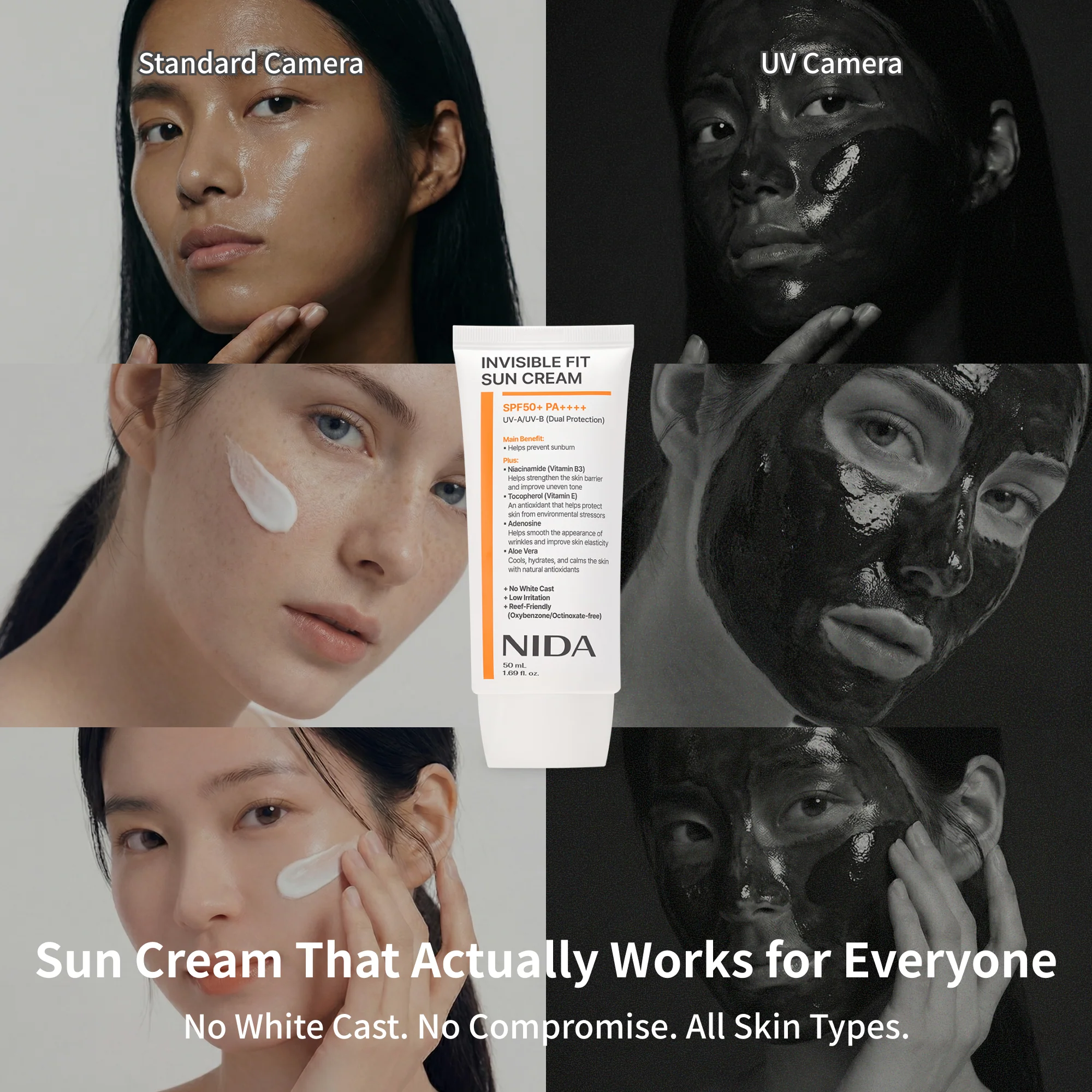 NIDA Invisible Fit Sun Cream for Face & Body - Image 3