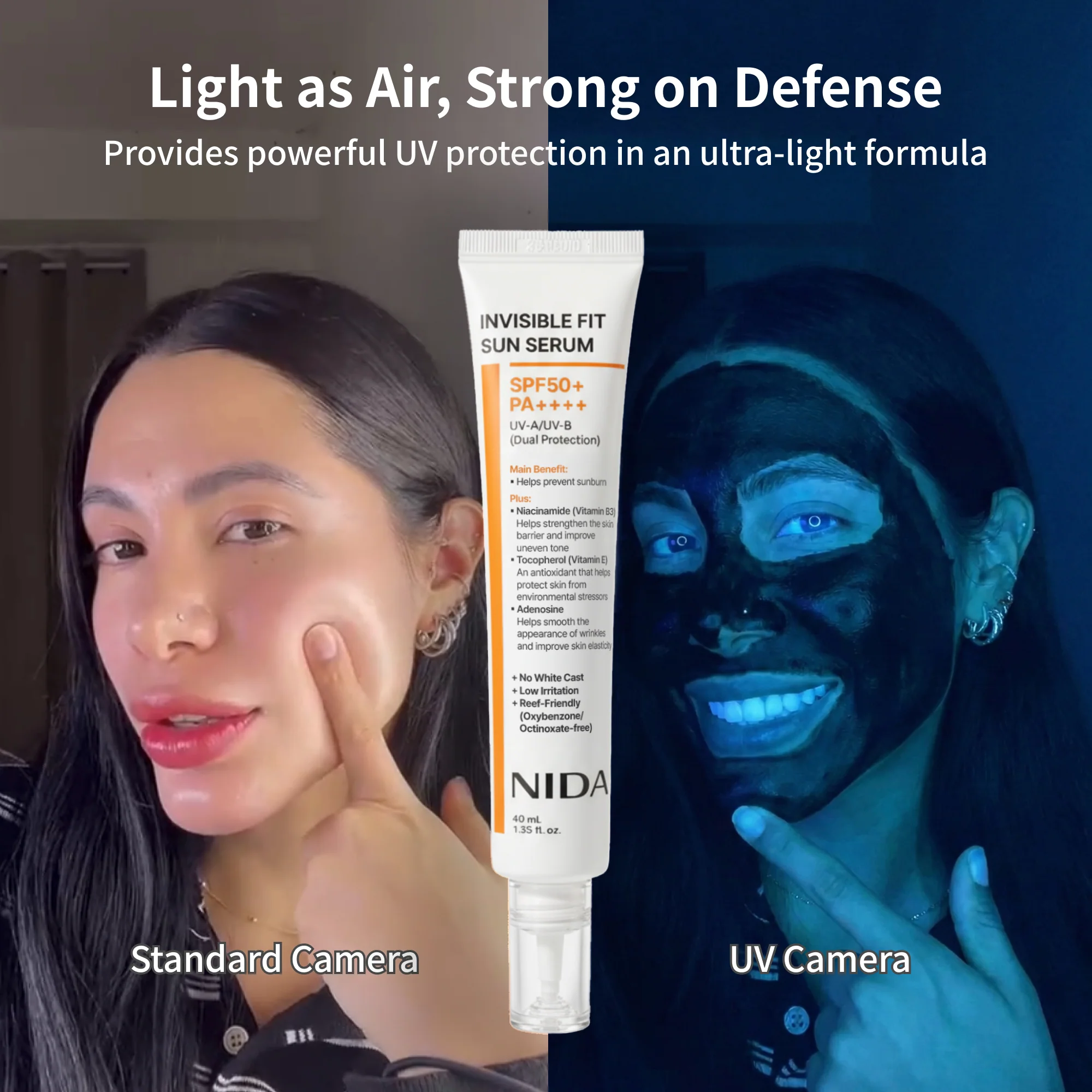 NIDA Invisible Fit Sun Serum for Face (Global) - Image 3